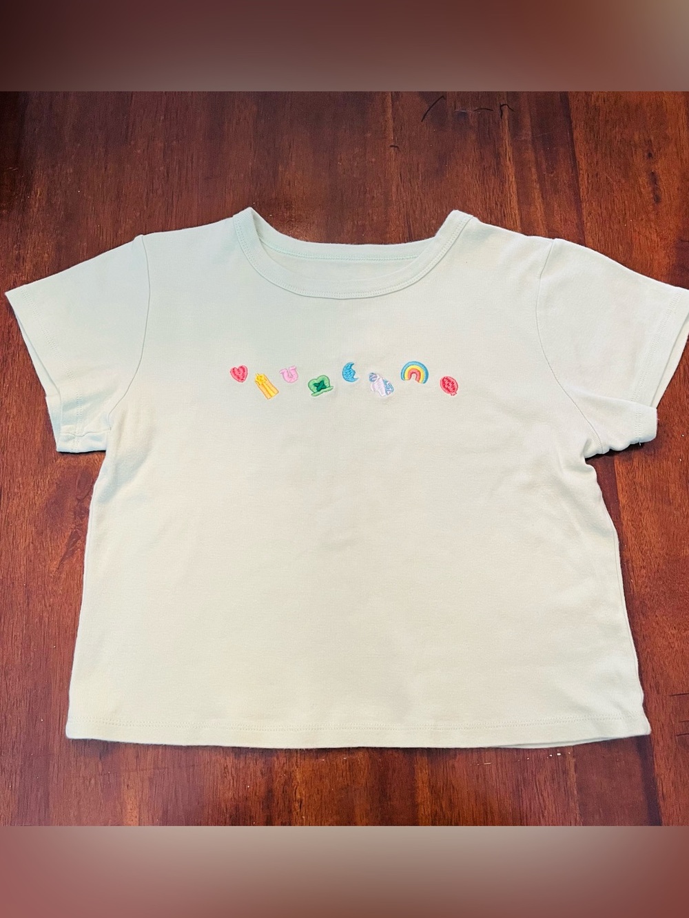 Lucky Charms Women’s Baby Tee Size M Y2K Crop Top 90s Magically Delicious